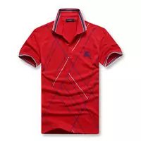 t-shirt discount burberry hommes cotton 1856 founded new london red